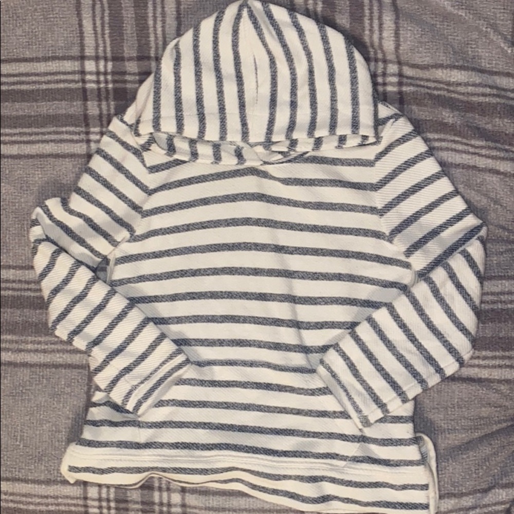Striped Knit Hoodie